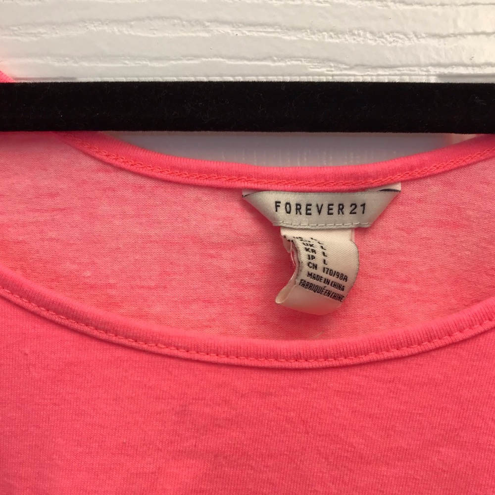 Hot Pink Crop Top - Picture 3 of 3